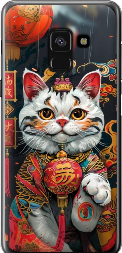 Чехол на Samsung Galaxy A8 2018 A530F China Cat v2 (6135u-1344-42517) Чехол на Samsung Galaxy A8 2018 A530F China Cat v2 (6135u-1344-42517)