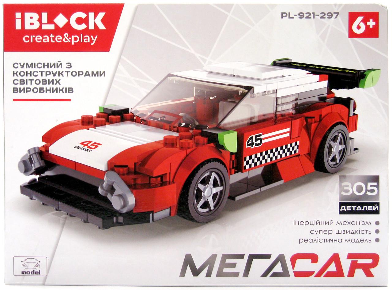 Конструктор iBlock PL-921-297 Спортивна машина 305 деталей