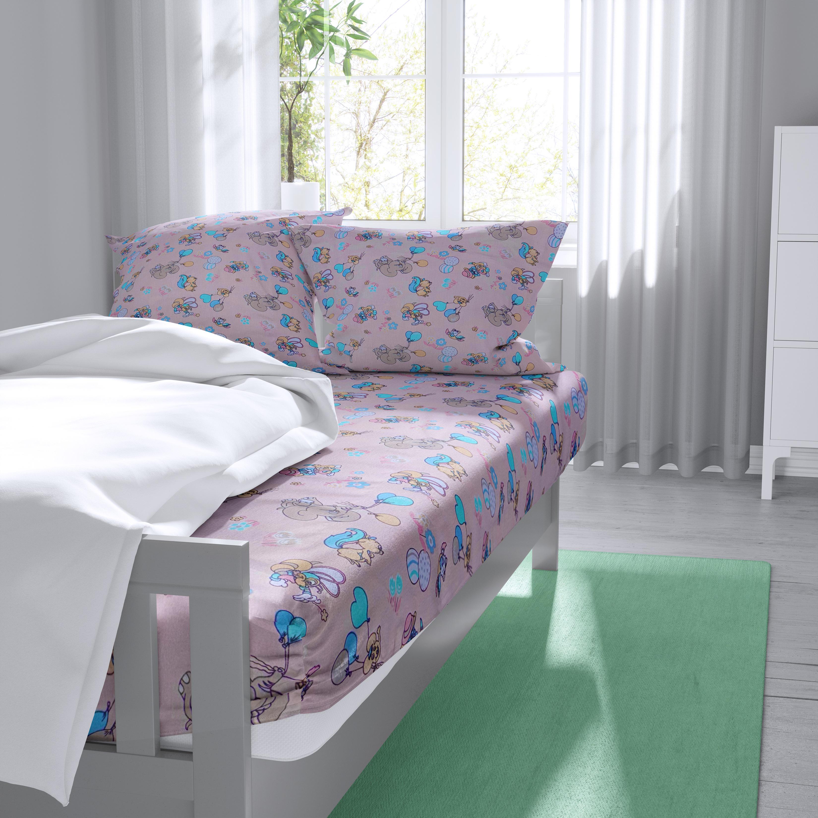 Простынь на резинке Веселые зверята 160х200 см и две наволочки 50х70 см бязь (G-0803FA/pz160) Простынь на резинке Веселые зверята 160х200 см и две наволочки 50х70 см бязь (G-0803FA/pz160)