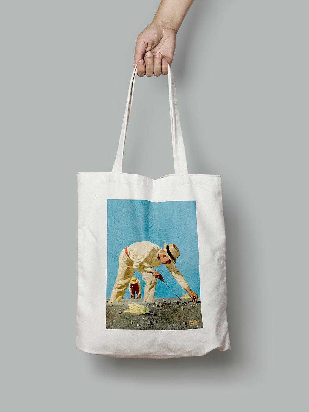 Эко-сумка Синий воротничок работник шопер (FA08082_Bag)