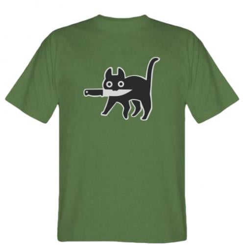 Футболка мужская Cat with a knife L Оливковый (5819529-29-123328-L) Футболка мужская Cat with a knife L Оливковый (5819529-29-123328-L)
