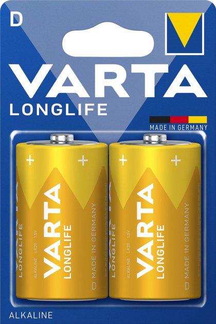 Батарейки Varta LR20 Alkaline LONGLIFE