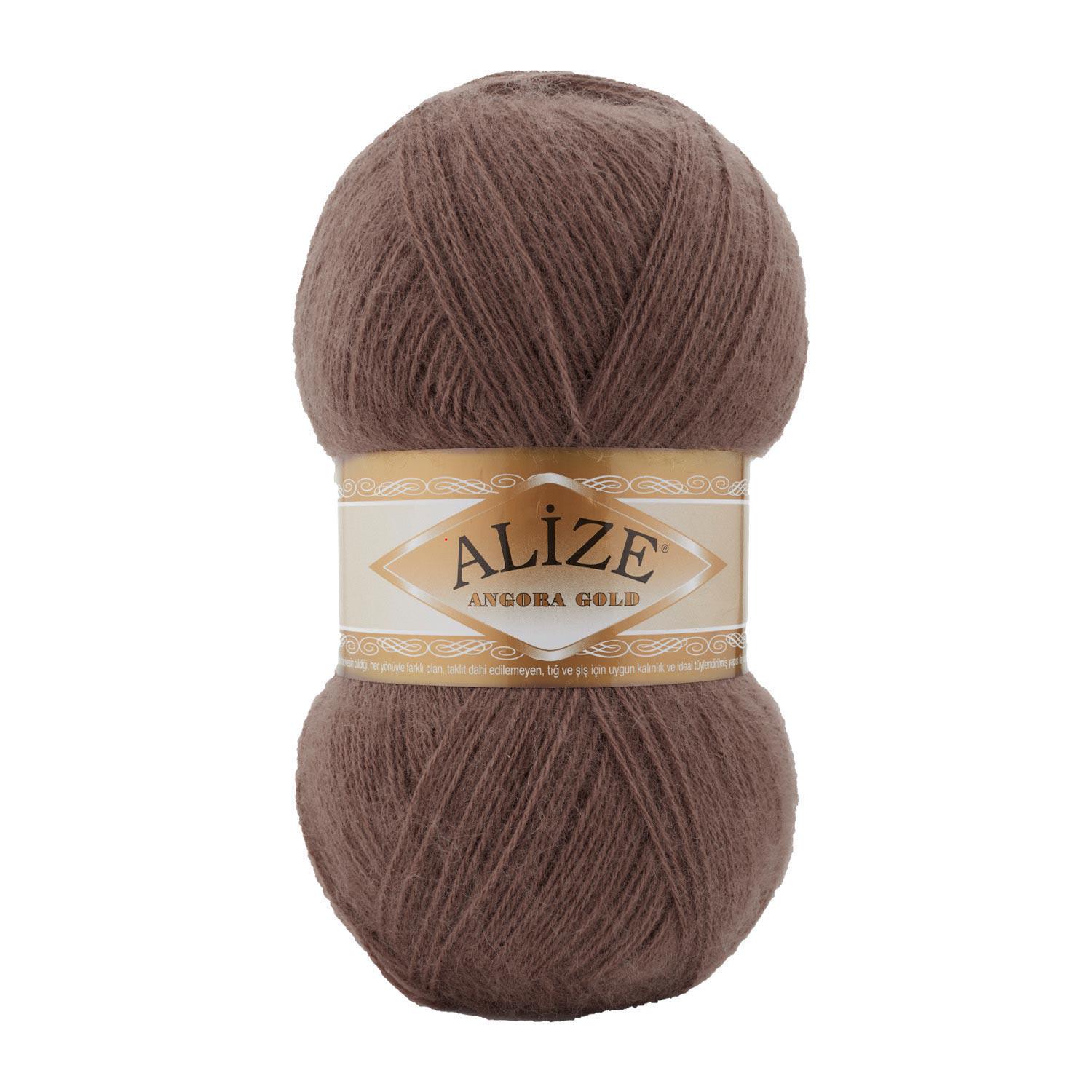 Пряжа Alize Angora Gold 493 Шоколадный (6309)