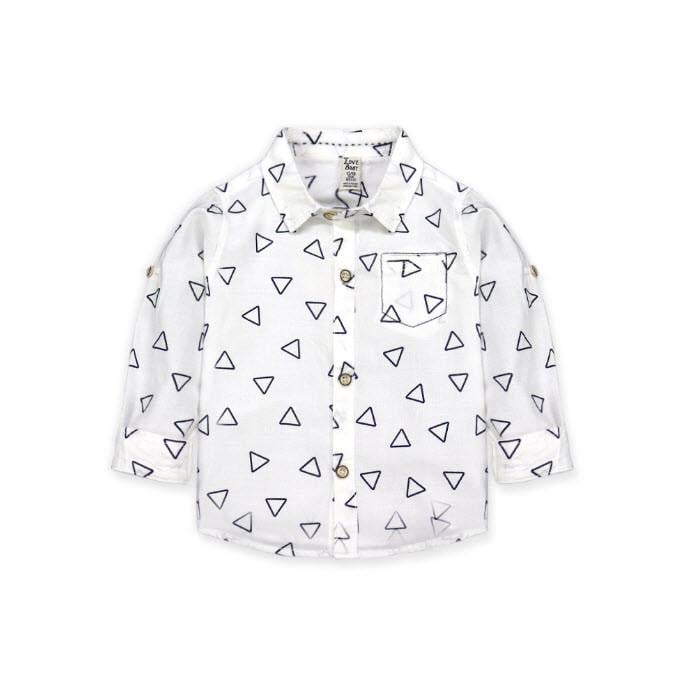 Рубашка детская Треугольник 98 см Белый (2152724851)