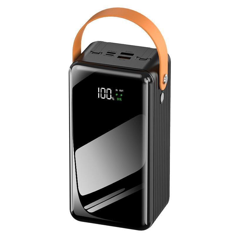 Повербанк 60000 мАч с индикатором и фонариком MicroUSB/Type-C Черный (2ebd0283)