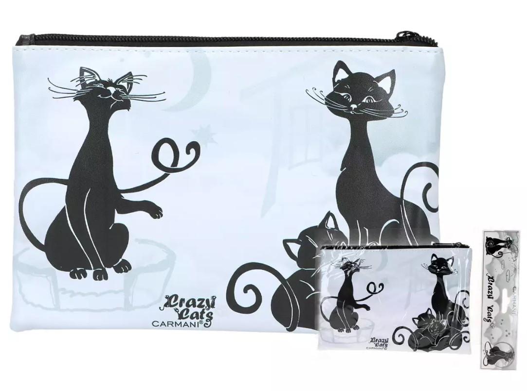 Косметичка Carmani Кошачий мир Вечеринка на крыше 15х225 см