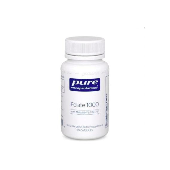 Фолиевая кислота Pure Encapsulations Folate 1000 мг 90 Caps (PE-01430)