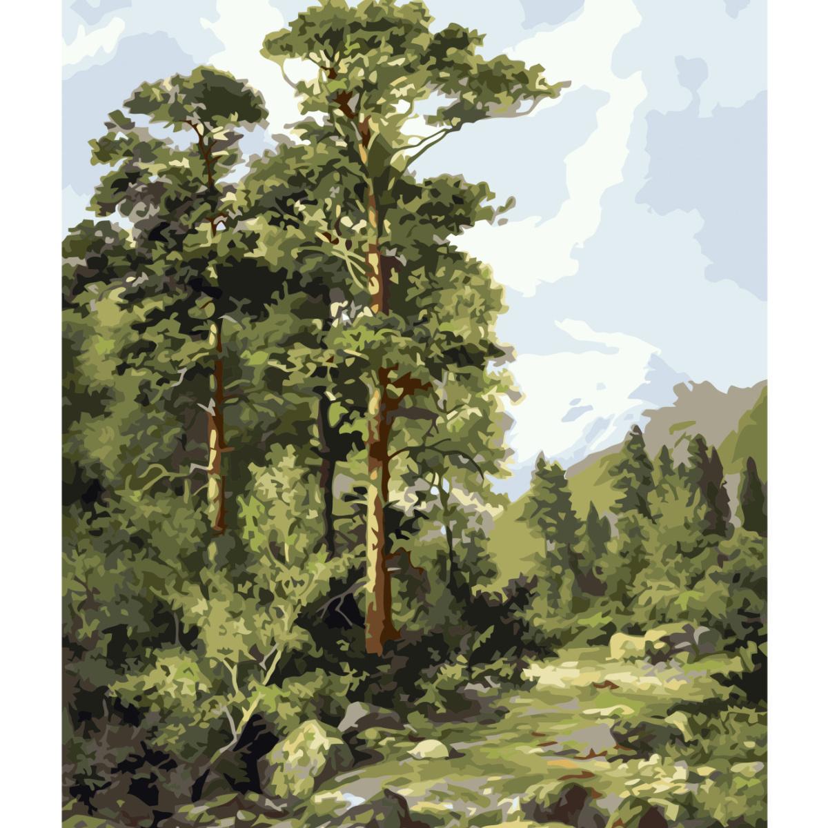 Картина по номерам Strateg Горная река 40x50 см (VA-0877)