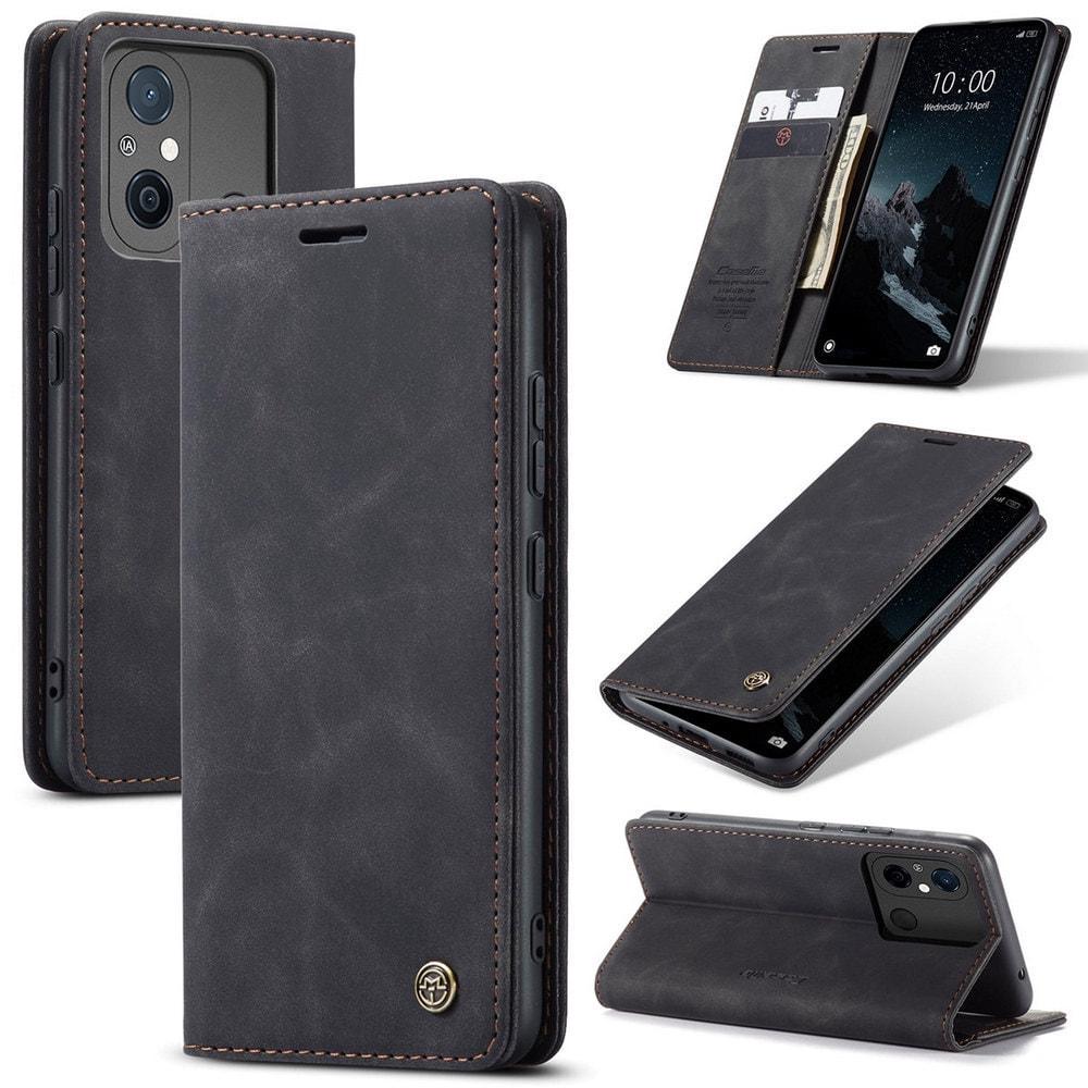 Чехол книжка с магнитом Xiaomi Redmi 12C CaseMe Black (32842-2B)