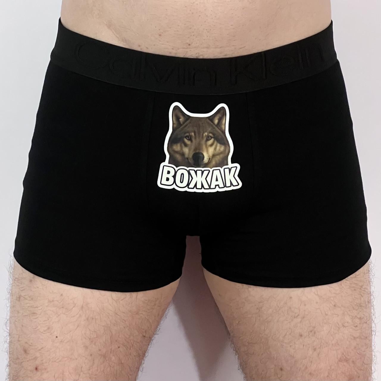 Трусы мужские с принтом Волк "Вожак" 3XL Черный (2769920048) Трусы мужские с принтом Волк "Вожак" 3XL Черный (2769920048)