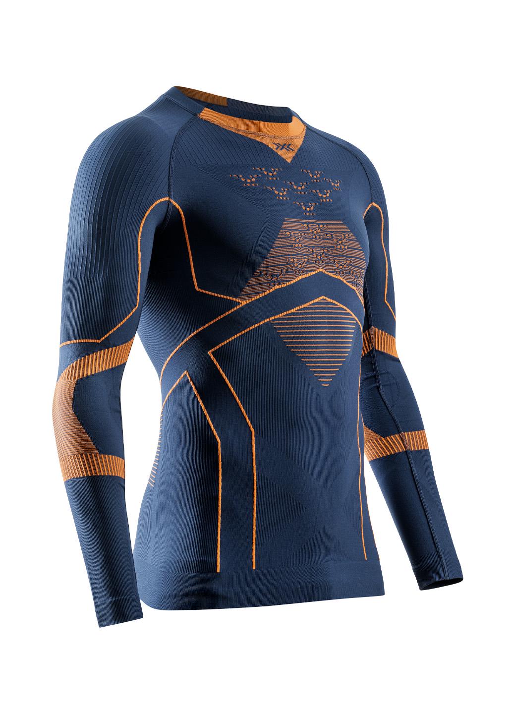 Комплект термобелья мужской X-Bionic Energy Accumulator Light Set EA-WTH2W24M+EA-SP05W25M-A096 L Marine/Orange - фото 11