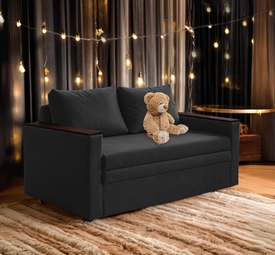 Диван-трансформер Tobi Sho Kubus-120 мягкий для гостиной велюр 1600х800х1000 мм Графитовый - фото 4 Диван-трансформер Tobi Sho Kubus-120 мягкий для гостиной велюр 1600х800х1000 мм Графитовый - фото 4