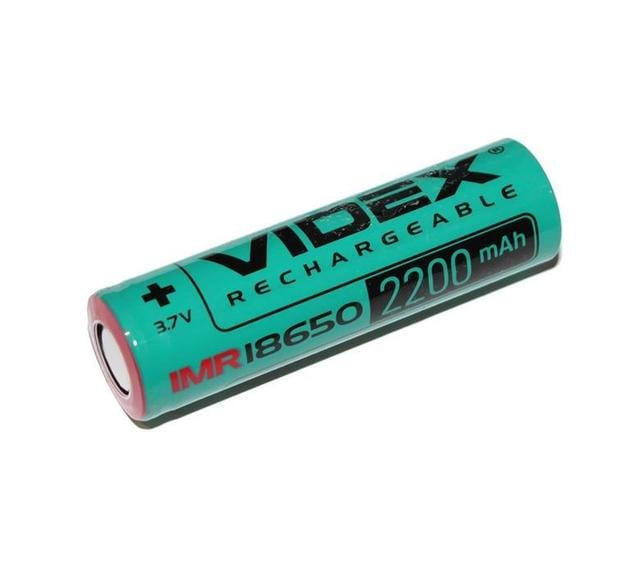 Аккумулятор Videx IMR18650 2200 mAh 20 A (высокотоковый) bulk/1шт (24245) - фото 3 Аккумулятор Videx IMR18650 2200 mAh 20 A (высокотоковый) bulk/1шт (24245) - фото 3