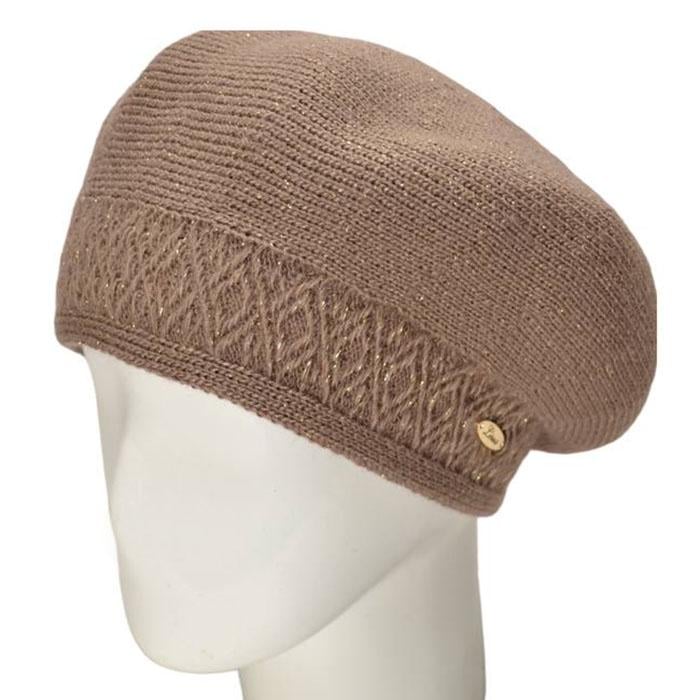 Берет женский Lirus Рина двойной полушерстяной Темно-пудровый (111691)