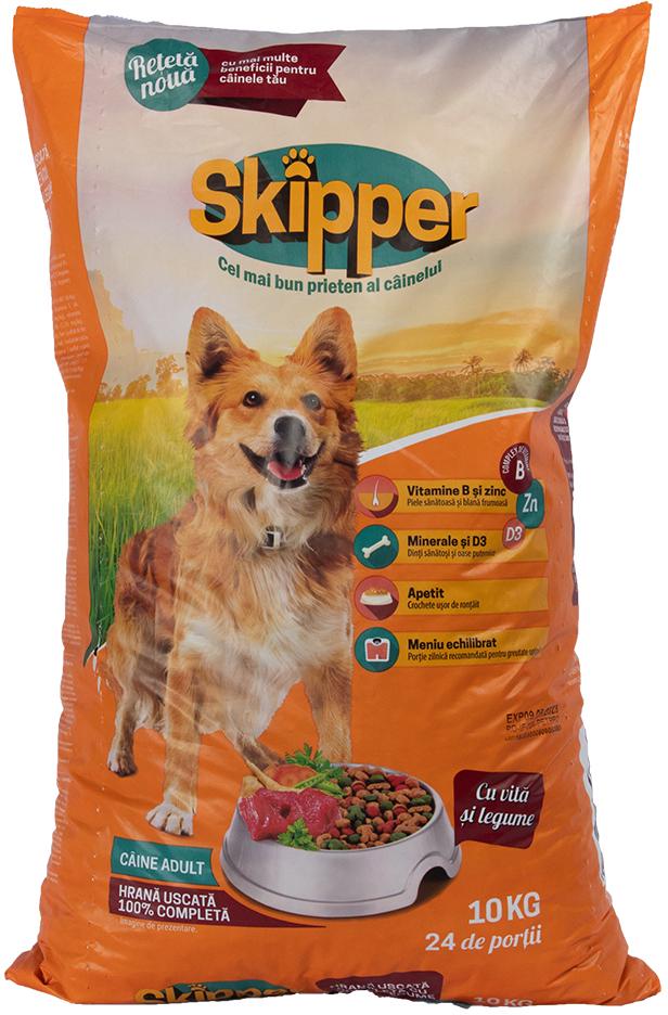 Корм сухий Skipper яловичина та овочі для собак 10 кг (5948308003499)