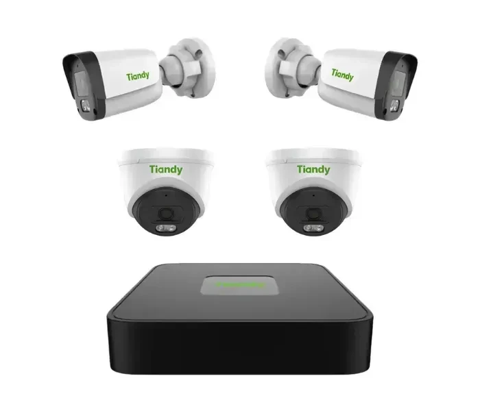 Комплект видеонаблюдения камера Tiandy TC-C32xN 4 шт./регистратор Tiandy TC-R3104
