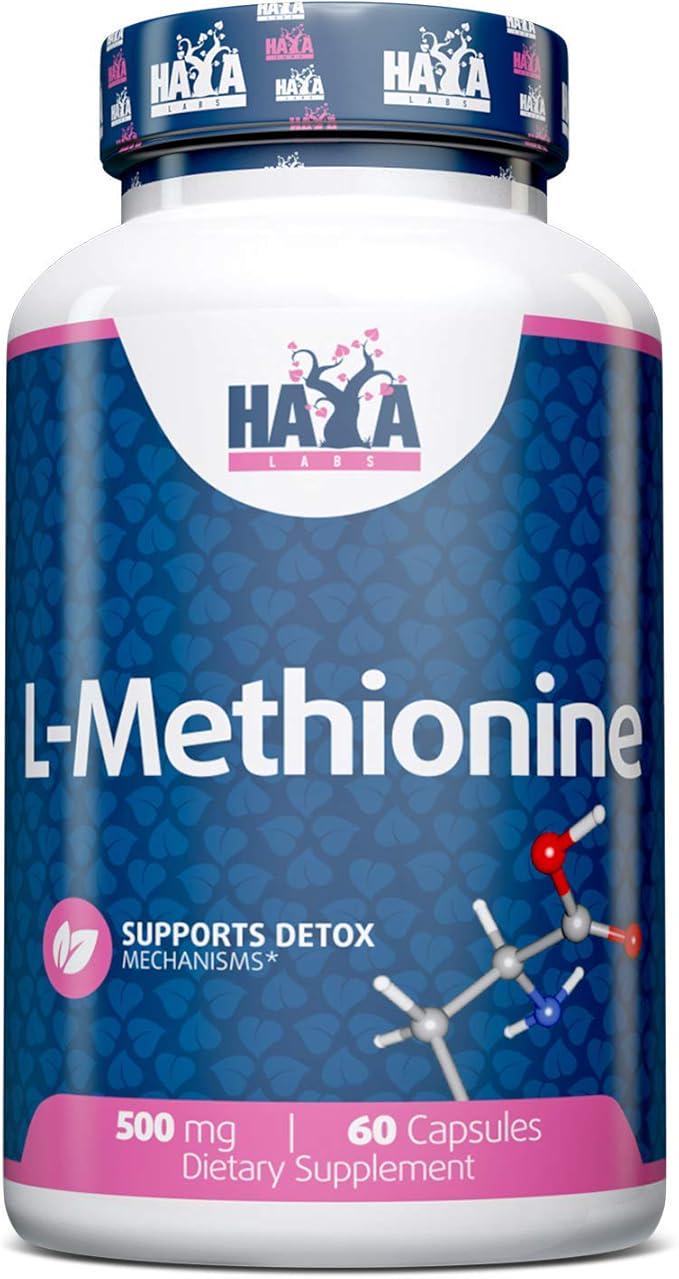 Аминокислота L-Метионин Haya Labs L-Methionine 500 мг 60 капс. (3732)
