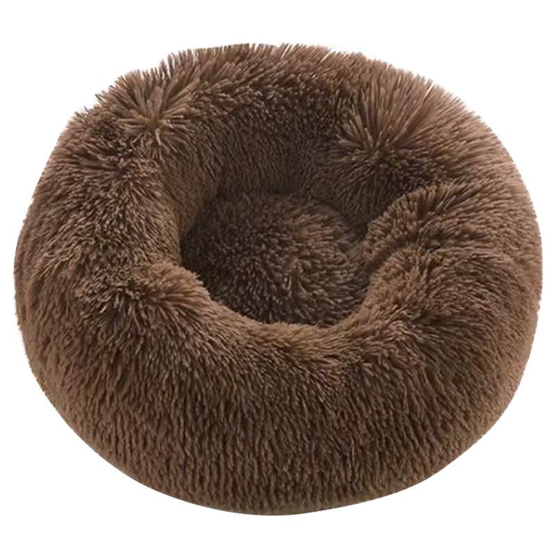 Лежак-пуф для животных Lesko 552201 круглый L Brown (24366953)