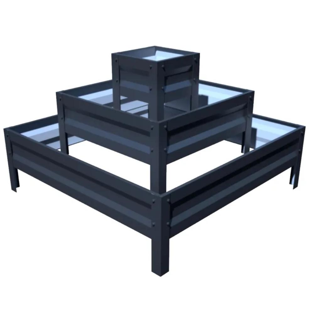 Клумба цвітник SIMBUD Земляна етажерка RAL 7024 Графітовий (9868465567) - фото 1