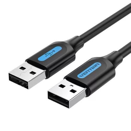 Кабель Vention USB to USB 2.0 2A 1 м Black PVC (COJBF)