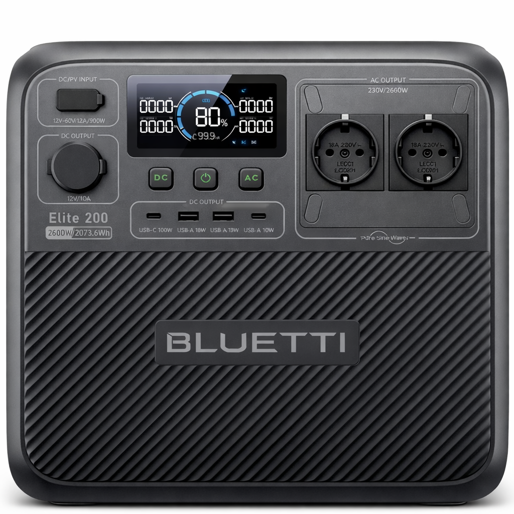 Зарядная станция BLUETTI Elite 200 V2 2600-3900W 2074Wh X-Boost Wi-Fi Bluetooth LiFePO4 EU 2025 (31991681)