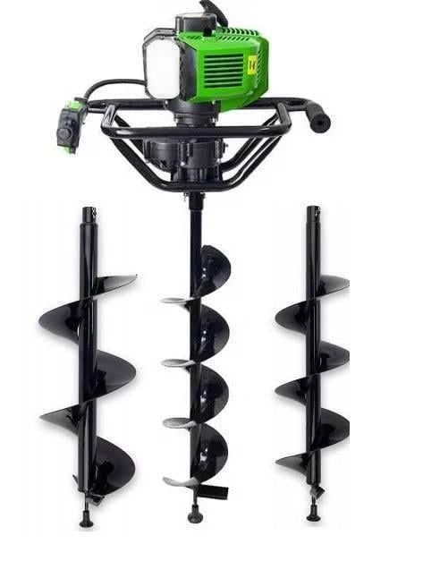 Мотобур ProCraft Professional GD62 у комплекті шнеки 150 мм 200 мм та 250 мм з подовжувачем