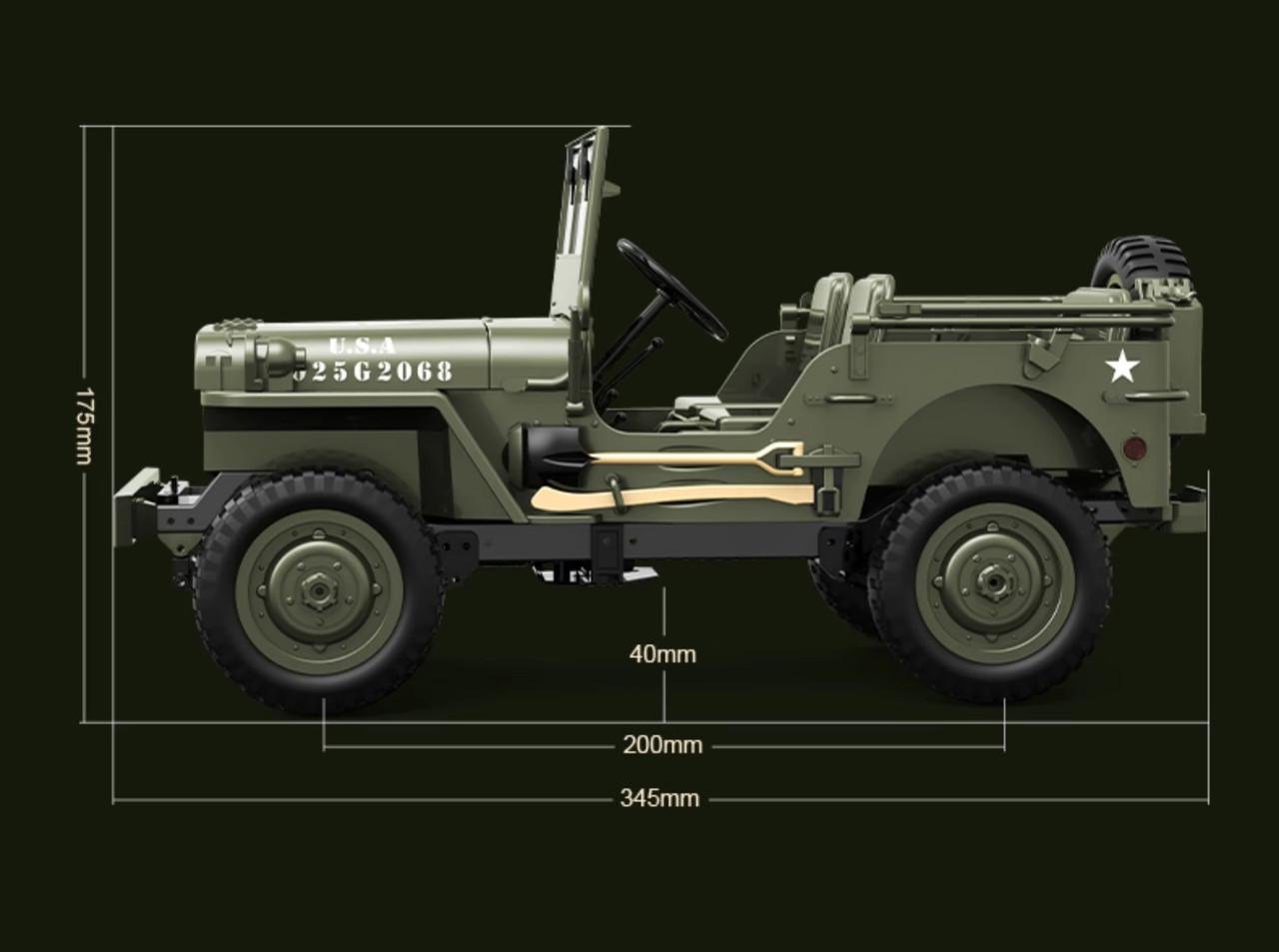 Машинка на радіокеруванні JJRC C8815 Jeep Willys - фото 6 Машинка на радіокеруванні JJRC C8815 Jeep Willys - фото 6