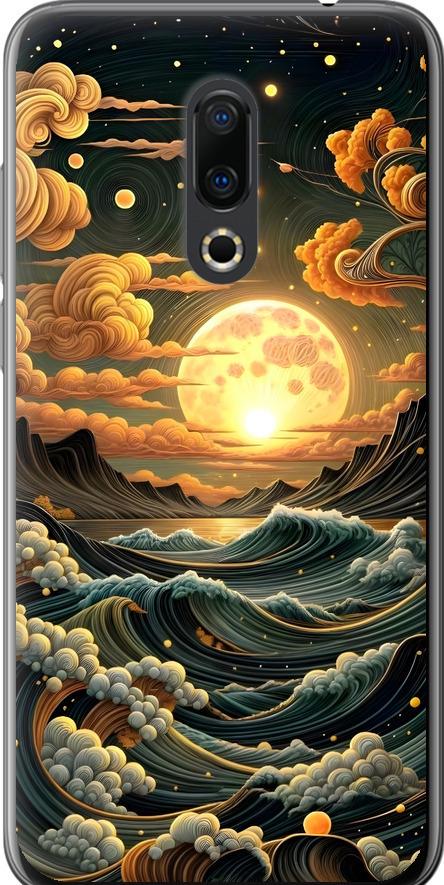 Чехол на Meizu 16 Plus Арт волны (6332u-1566-42517) Чехол на Meizu 16 Plus Арт волны (6332u-1566-42517)