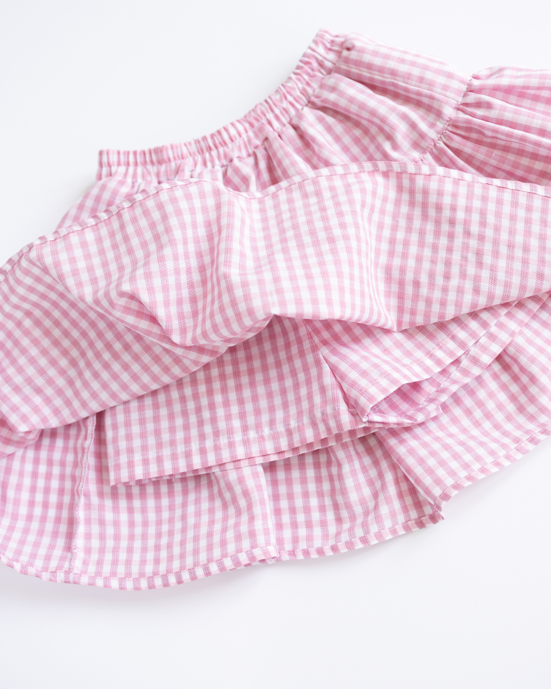 Костюм для дівчинки літній Blossom Alwair Kids в клітинку 134 см Рожевий (27309136) - фото 5