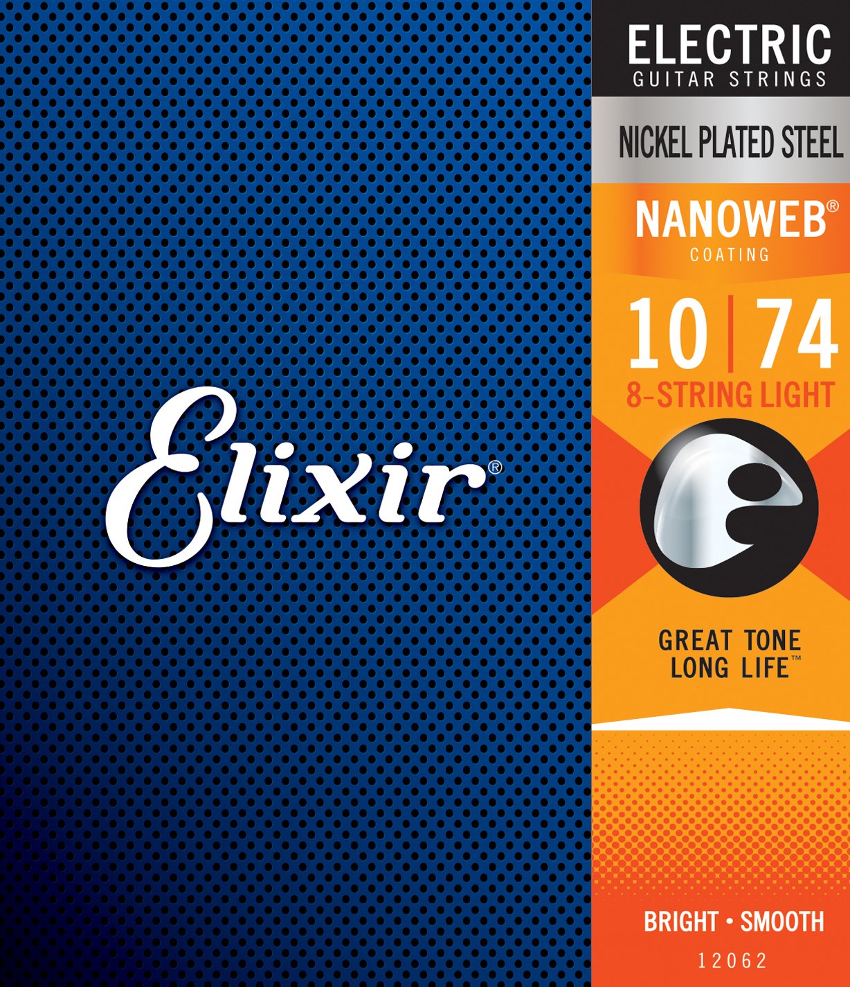 Струны Elixir 12062 NANOWEB 10-74 - 8 string Light (596)