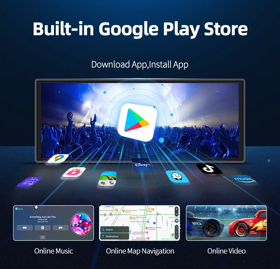 Авто-экран Imagebon M70 11.4 4G Android 14 8+128 ГБ 8 ядер CarPlay/Android Auto - фото 7 Авто-экран Imagebon M70 11.4 4G Android 14 8+128 ГБ 8 ядер CarPlay/Android Auto - фото 7