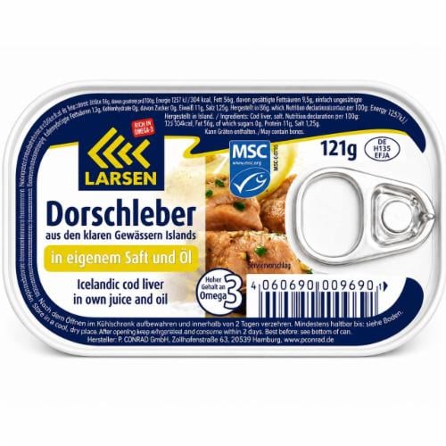 Печень трески Larsen Dorschleber 121 г (36920811)