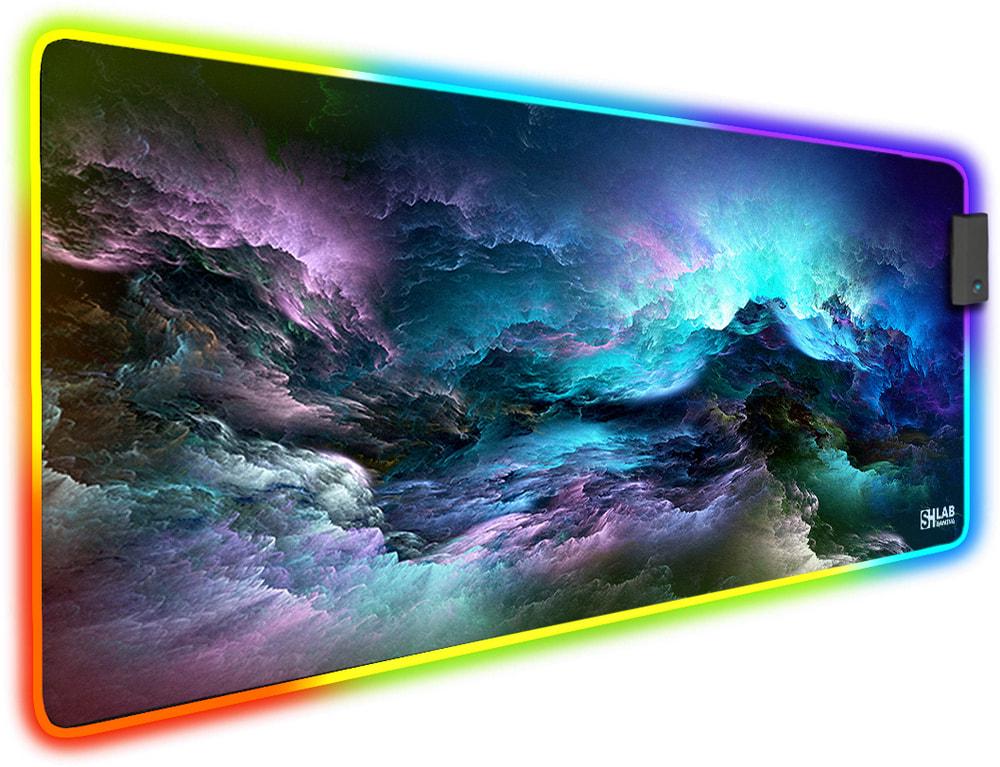 Коврик для мыши с подсветкой SHLab Spectra Космическая Иллюзия 70x30 см (33618)