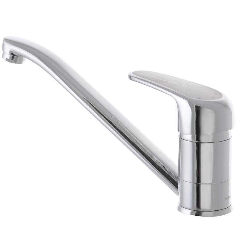 Смеситель для кухни Haiba Мagic 004 с ручкой Серый (HB0686)