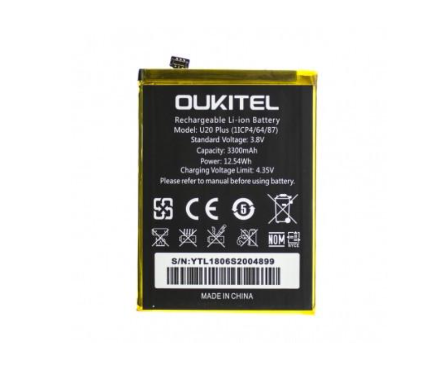 Аккумулятор для телефона Oukitel U20 Plus 3300 mah (976622517) Аккумулятор для телефона Oukitel U20 Plus 3300 mah (976622517)