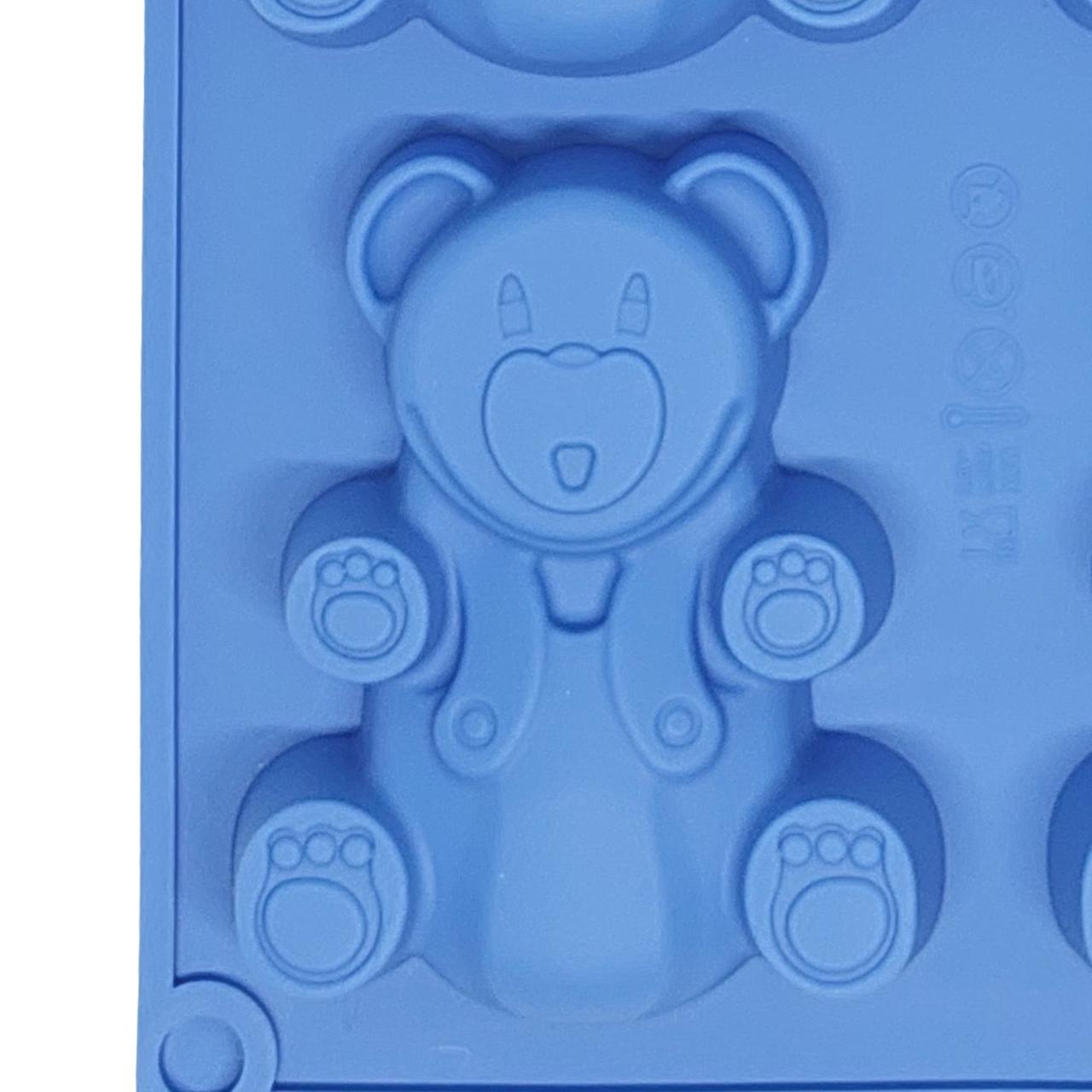 Форма силиконовая Profsil Мишки Барни 6в1 Голубой (201460-бла) - фото 7