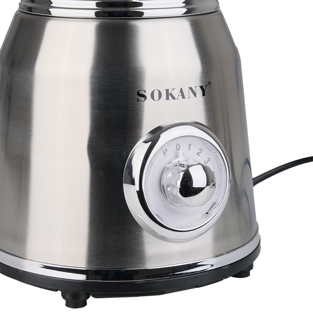 Стационарный Блендер измельчитель Sokany SK-186 стальной с чашей 1,5 л - фото 4 Стационарный Блендер измельчитель Sokany SK-186 стальной с чашей 1,5 л - фото 4