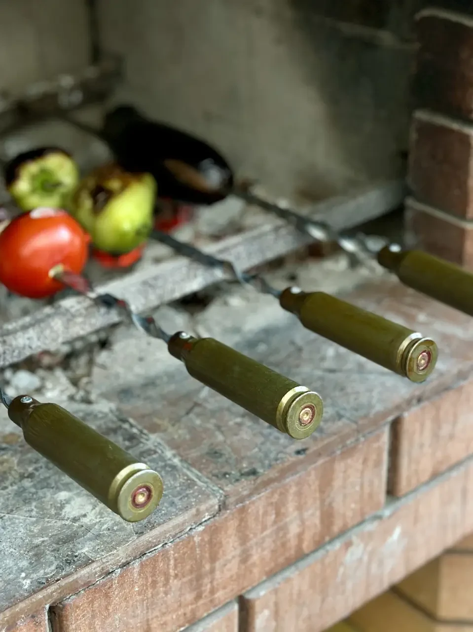 Шампура для шашлыка Gorillas BBQ SKK80 с гильзой на ручке 4 шт. 45 см (2628056051) - фото 3