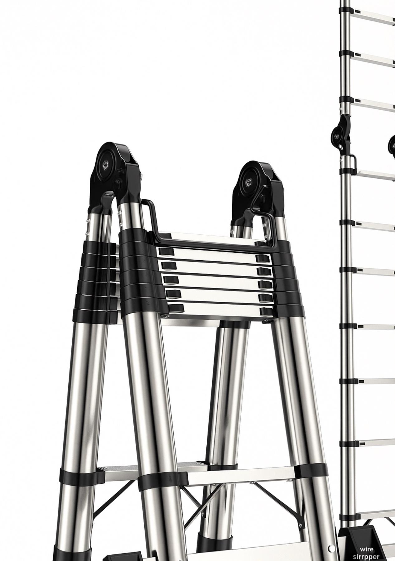 Драбина телескопічна зі стабілізатором 5,6 м (8527) - фото 8 Драбина телескопічна зі стабілізатором 5,6 м (8527) - фото 8