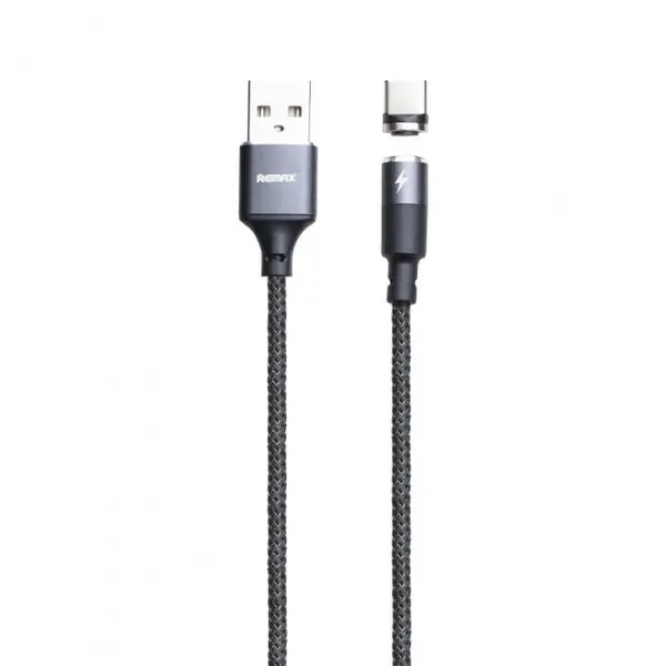 Кабель Remax RC-102 USB Type-C магнитный Zigie 1 м Черный (6954851232933)