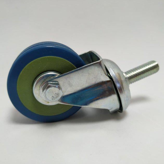 Ролик меблевий гумовий SIGMA d-50 з різьбленням М-10 (03808)