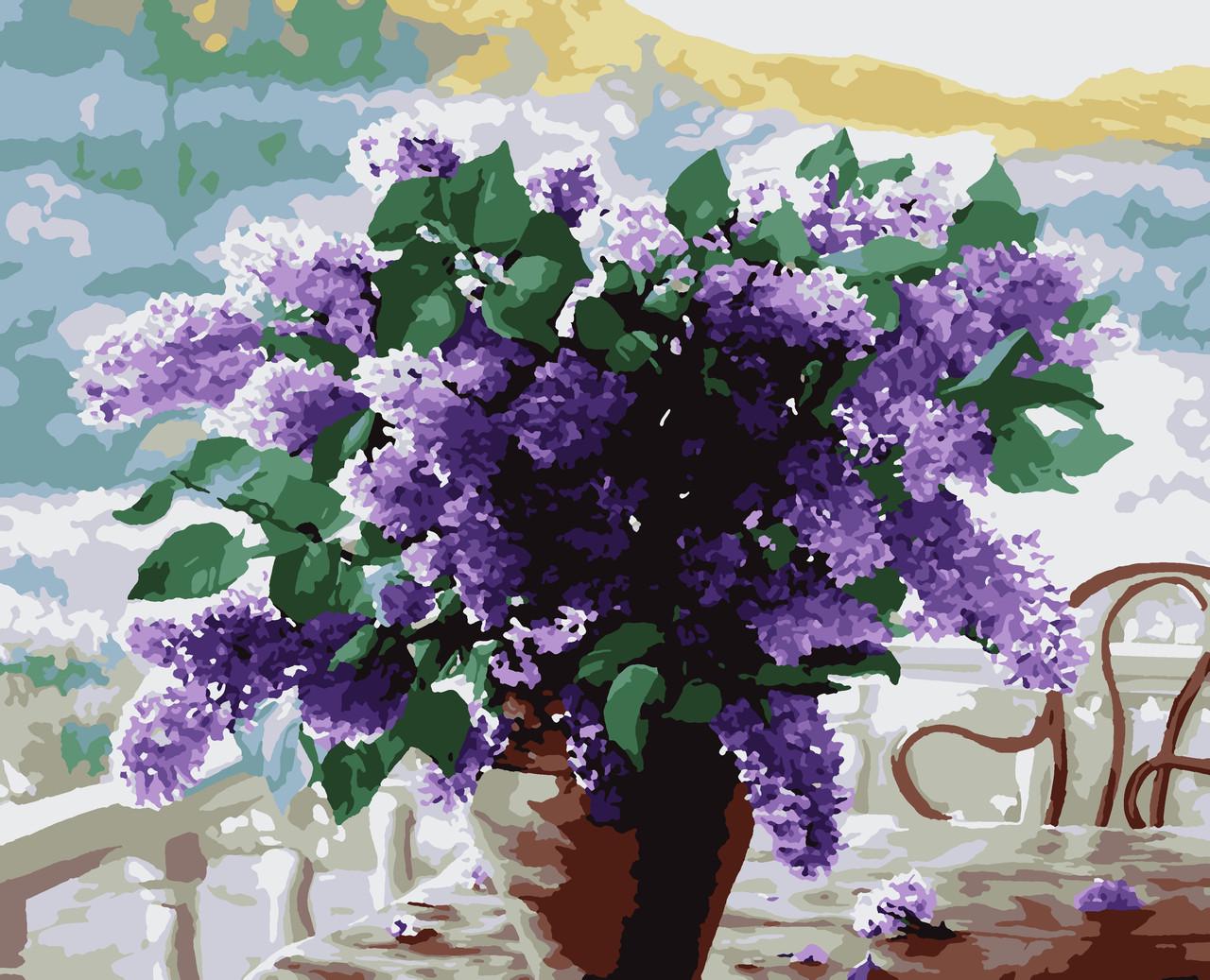 Картина за номерами Artissimo Букет бузку 40х50 см (PN9344)