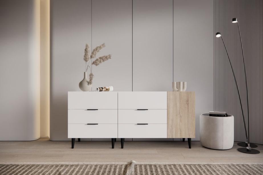 Комод великий на ніжках (ROYALE3B1800WHWHDS)