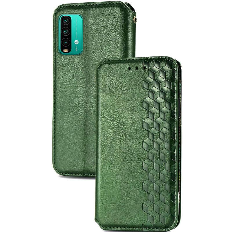 Чехол-книжка кожаный GETMAN Cubic (PU) для Xiaomi Redmi Note 9 Зеленый (159782) - фото 4 Чехол-книжка кожаный GETMAN Cubic (PU) для Xiaomi Redmi Note 9 Зеленый (159782) - фото 4