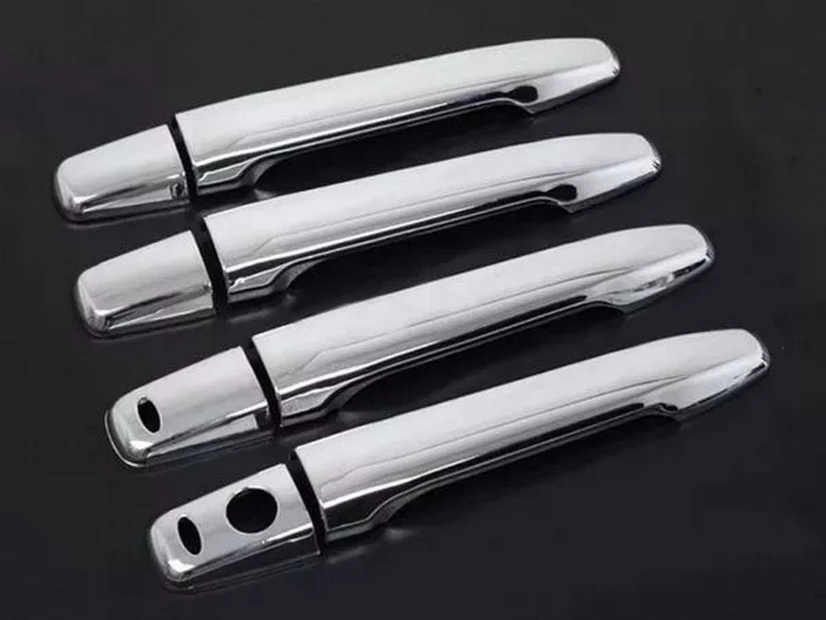 Накладки на ручки дверей Mitsubishi Outlander 3/XL/ASX/Lancer X/Outlander Sport 4 шт. Хром (27450859) - фото 2