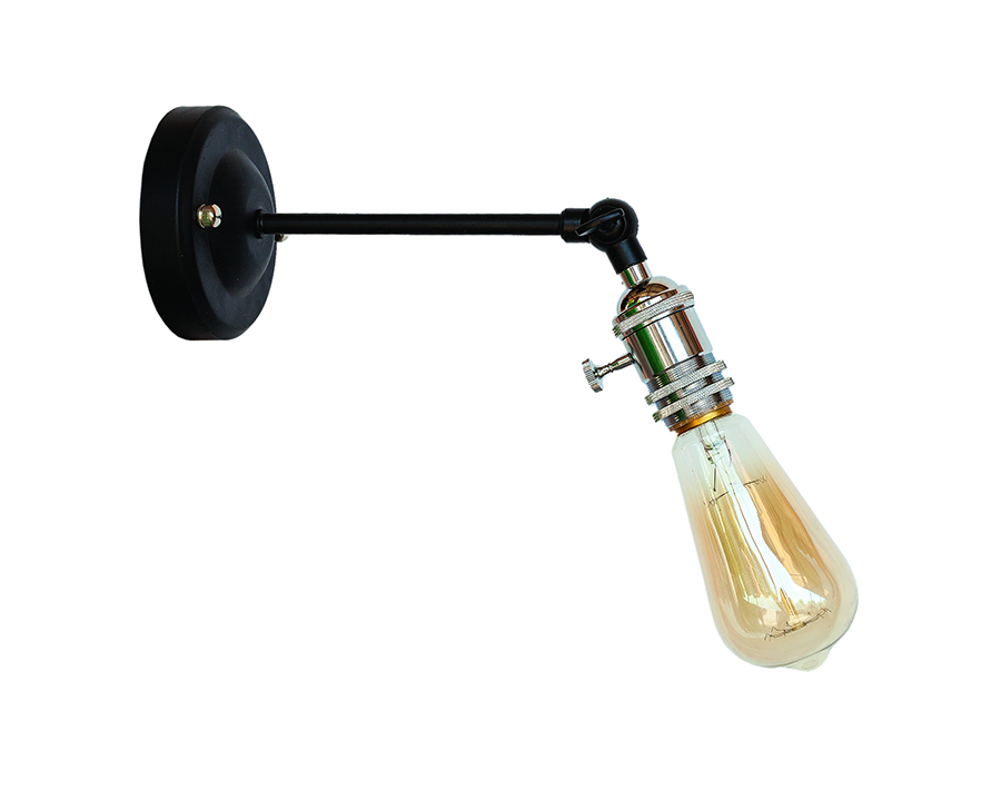 Бра Levistella Lofty подвижное с патроном AMP15 Черный/Хром (1963530354)