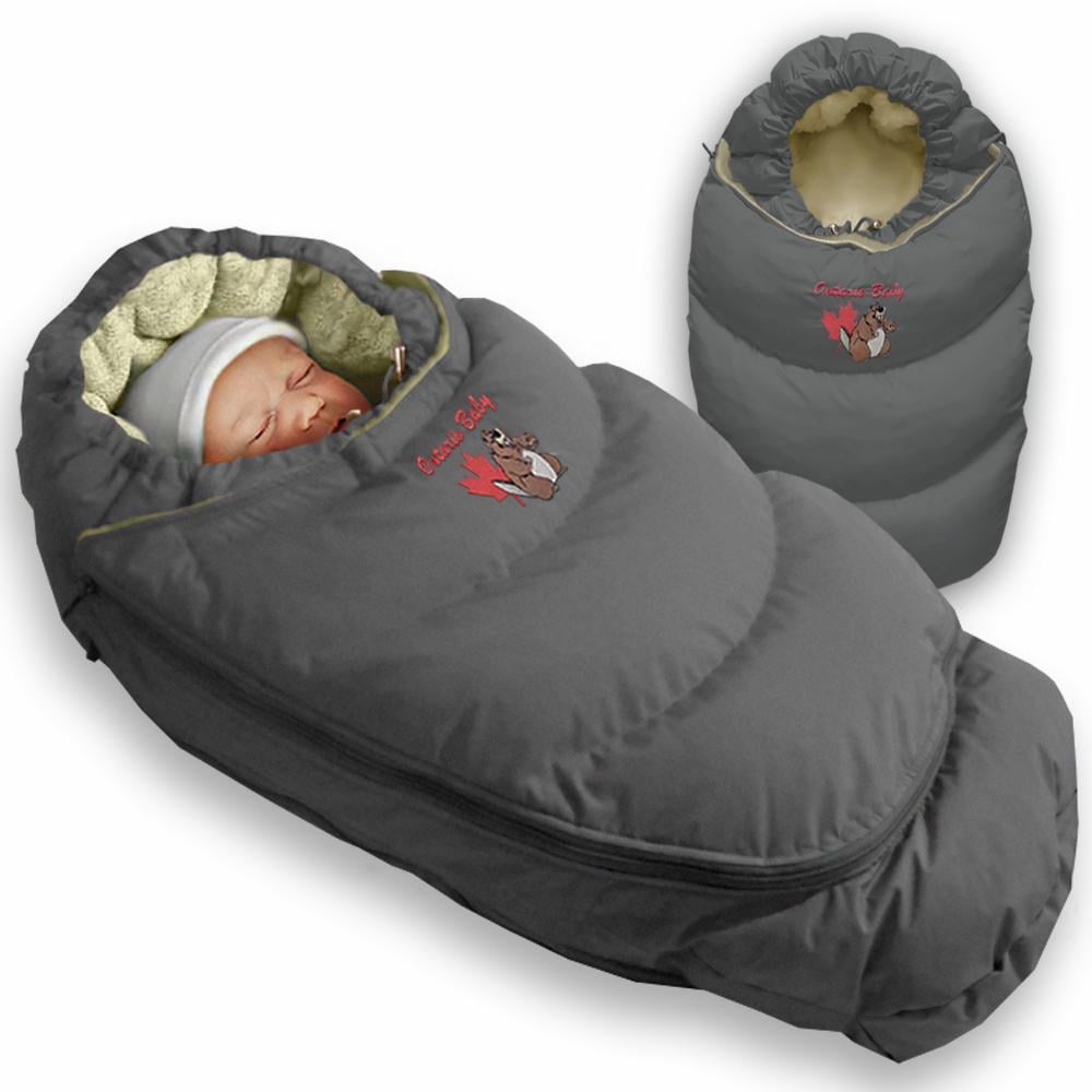 Конверт-трансформер пуховой 2в1 Alaska с мехом Cерый (ART-0000067) - фото 3 Конверт-трансформер пуховой 2в1 Alaska с мехом Cерый (ART-0000067) - фото 3