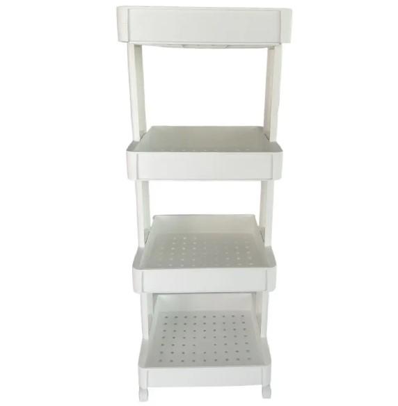 Этажерка-органайзер Motek BIG-04 четырехъярусная на колесах (51904)