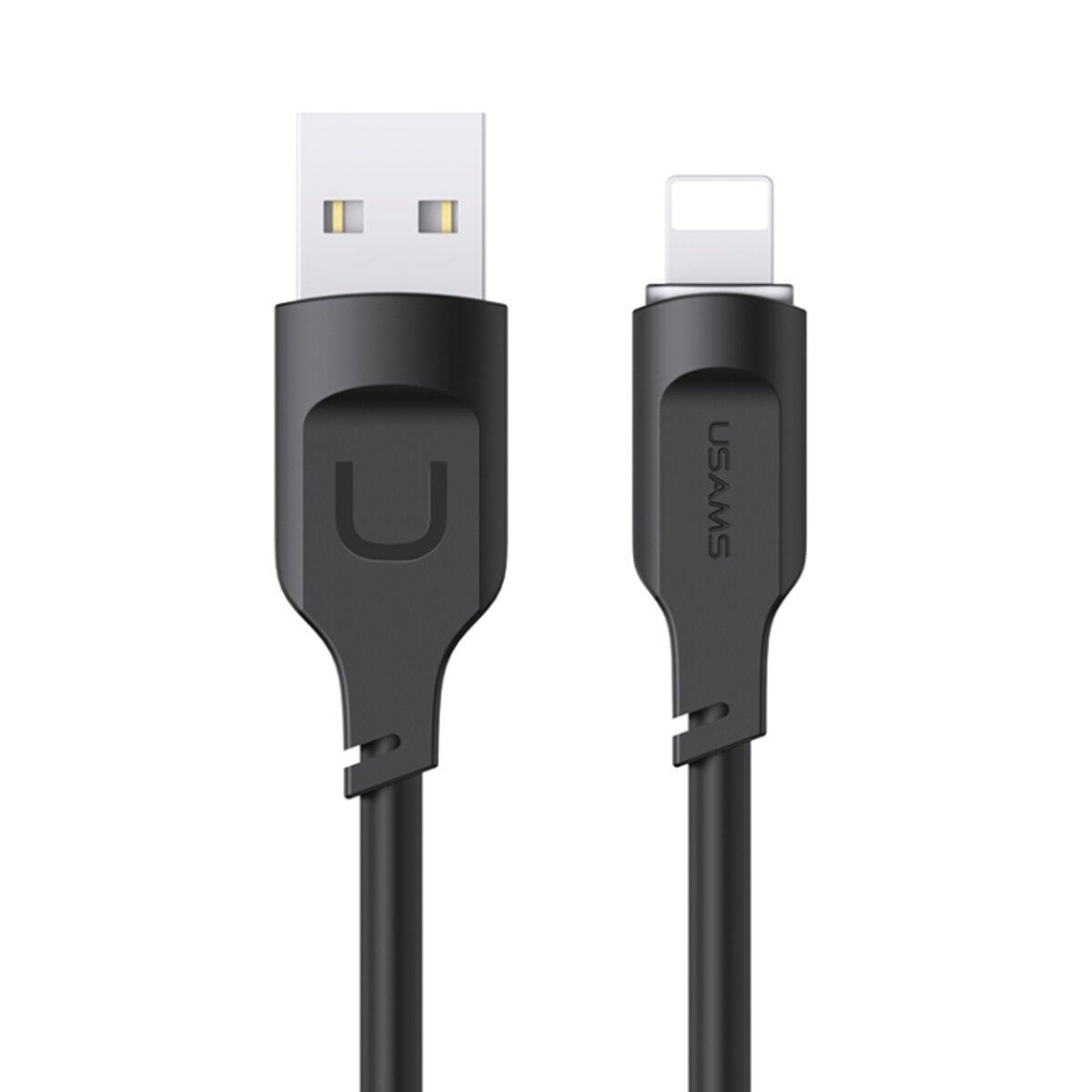 Кабель Usams US-SJ565 Lightning 2,4A Charging Data Cable Lithe Series 1,2 м Black (SJ565USB01)