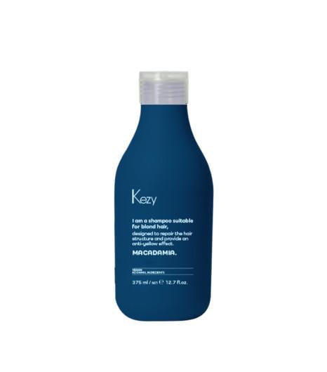 Шампунь против желтизны для светлых волос Kezy Macadamia Shampoo For Blond 1000 мл (99028)